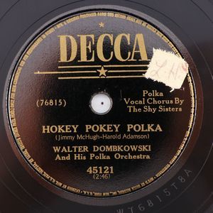 Walter Dombkowski - Hokey Pokey Polka / Whoopee  1950 78 rpm Record Decca 45121